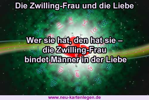 Allgemeines Horoskop zur Zwilling-Frau und der Liebe